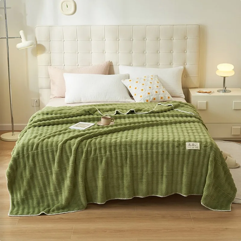Супер Мягкое Толстое одеяло для кровати, Плюшевые Теплые пледы, Зимние Удобные одеяла, Покрывало, Многофункциональное одеяло для дивана, которое можно стирать