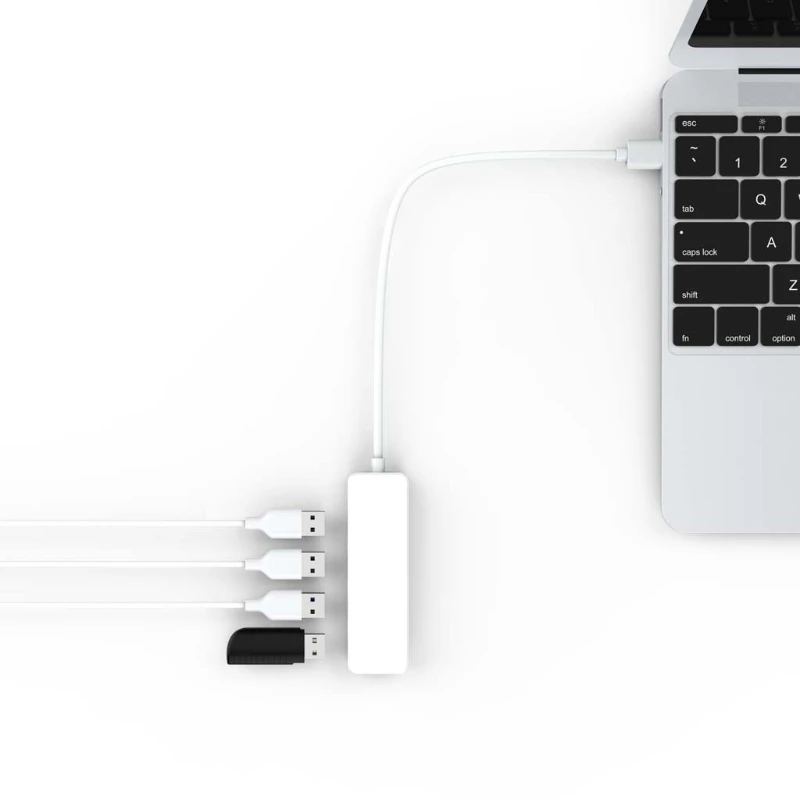 USB-концентратор USB-концентратор Multi USB Splitter Hub Используйте адаптер питания с 4 портами Hub