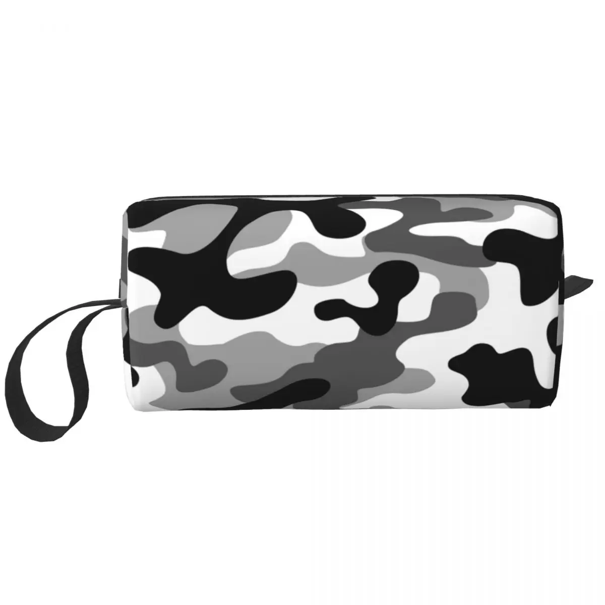 Военный камуфляж, большая косметичка, сумка на молнии, дорожные косметички, черно-белая сумка для хранения для женщин