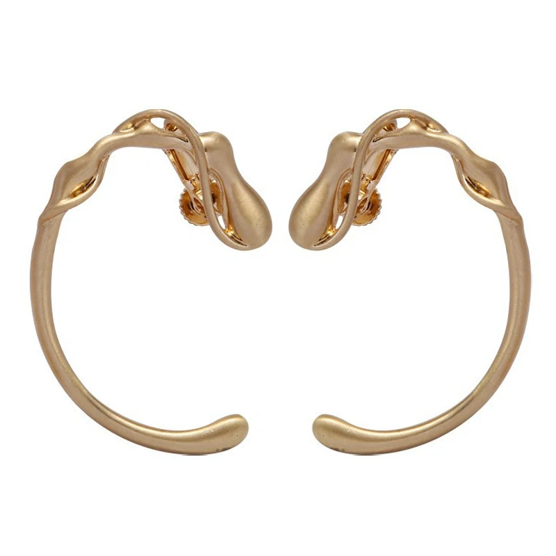Eetit Персонализированные золотые Серебряные геометрические серьги-клипсы для ушей без пирсинга, костяные серьги, шикарные украшения из цинкового сплава для женщин 2023 года.