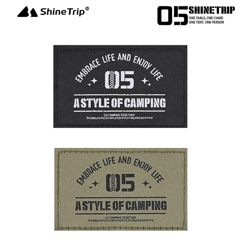 Значок боевого духа ShineTrip Outdoor 05, наклейка на жилет с почерневшей липучкой, значок с изысканным снаряжением для кемпинга, наклейка на крышку бензобака