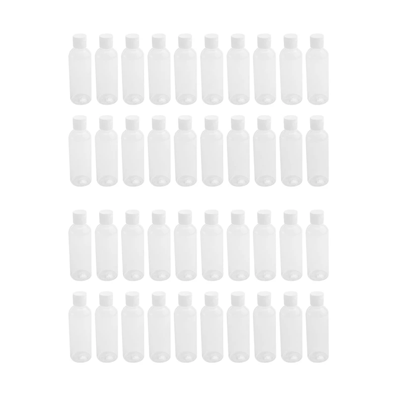 40 штук пластиковых бутылок для шампуня объемом 100 мл Пластиковые бутылки для путешествий Контейнер для косметики Лосьон