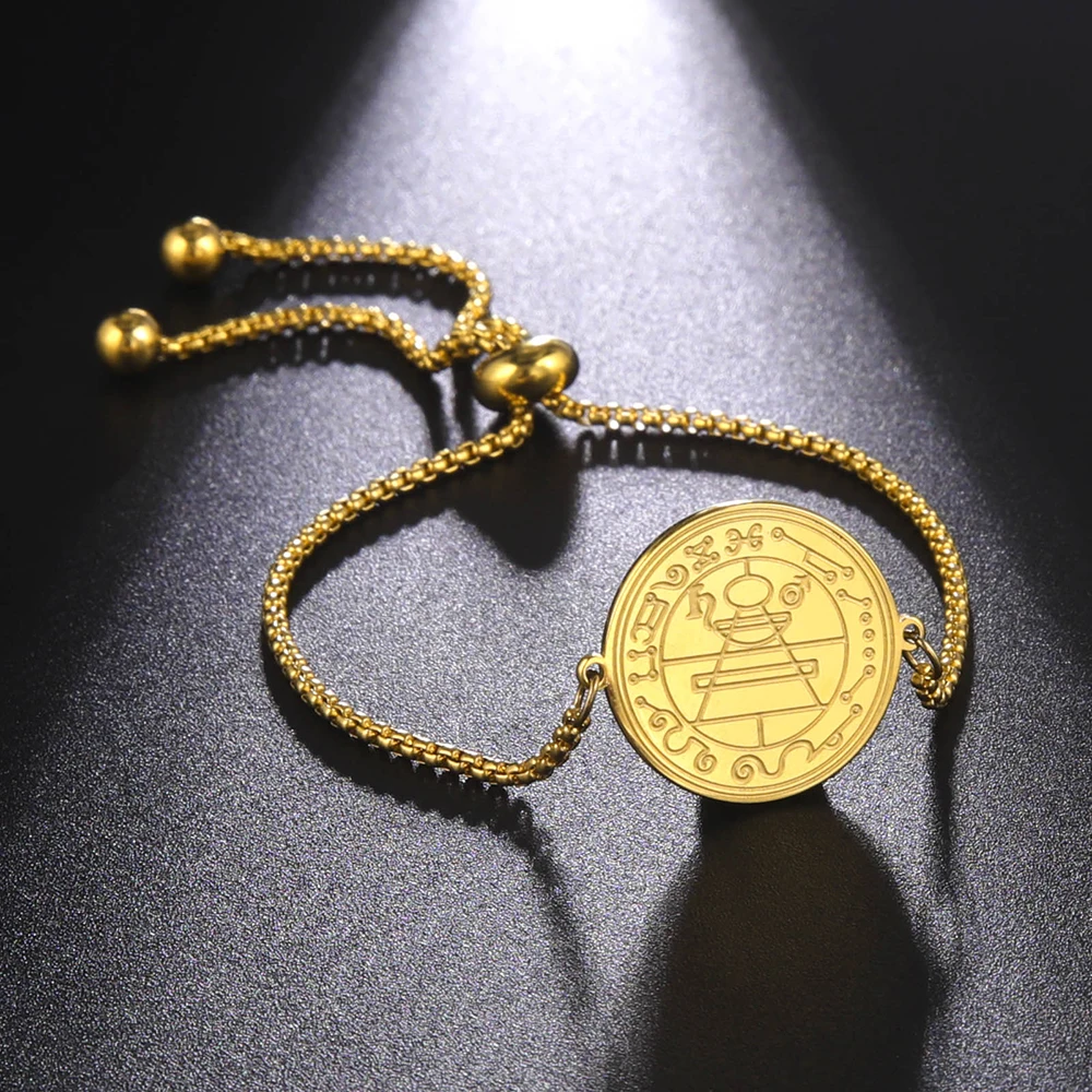 Защита Dawapara Секретный браслет с Печатью Соломона для женщин Амулет богатства и удачи Еврейские украшения из нержавеющей стали
