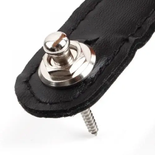 Круглая хромированная кнопка блокировки надежного ремня с винтами для электрогитары