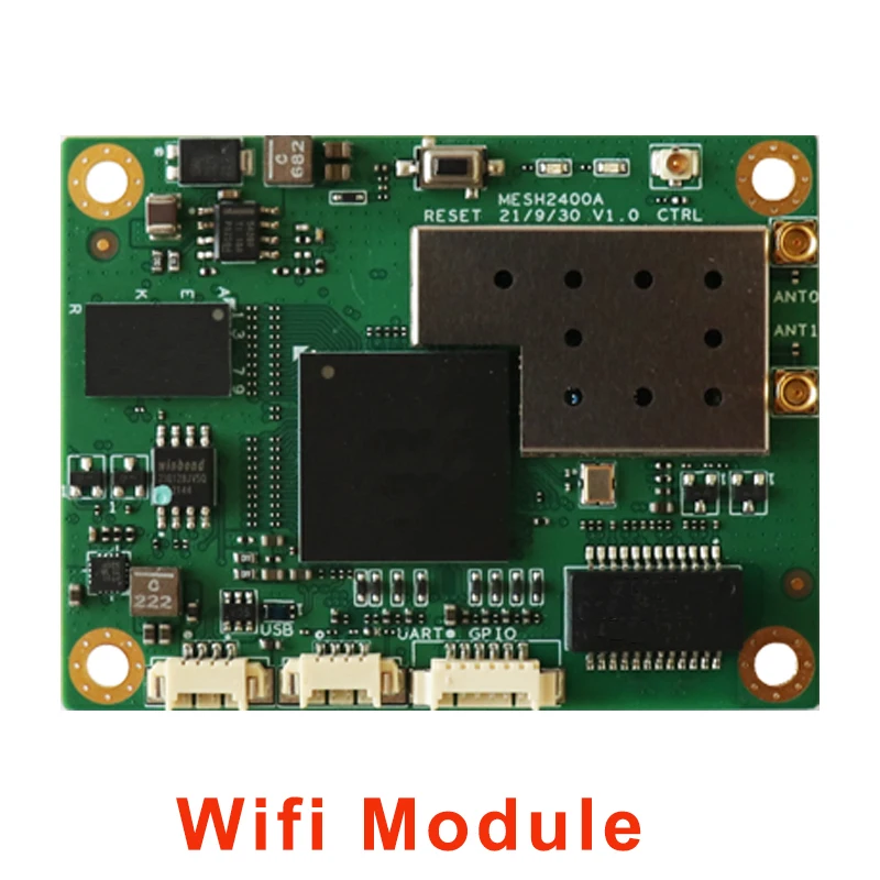 AR9344 Беспроводной WiFi модуль 2412-2462 МГц 0,5 Вт 5/10/20 МГц Регулируемый 80 Мбит/с-90 дБм Выходная мощность может достигать 27 дБм