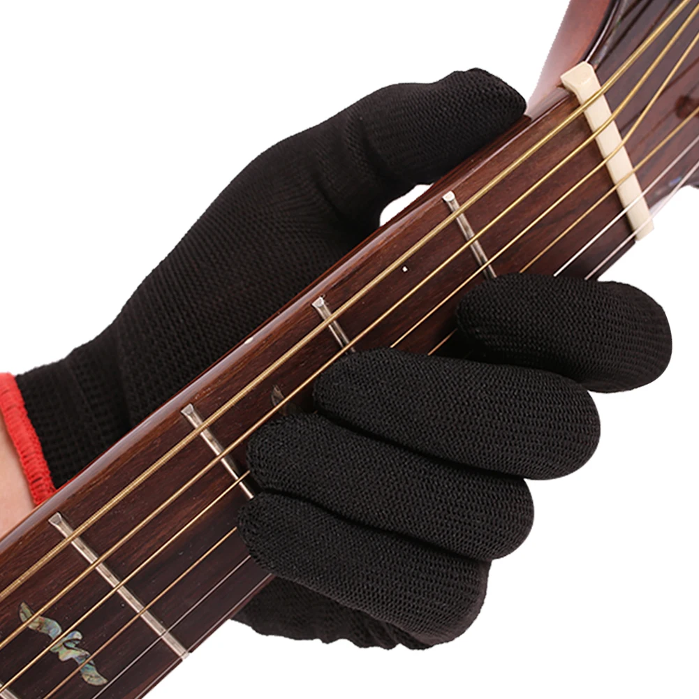Гитарная перчатка для занятий басом Перчатка для пальцев для начинающих музыкантов Акустическая Гавайская гитара Гитарные партии Аксессуары