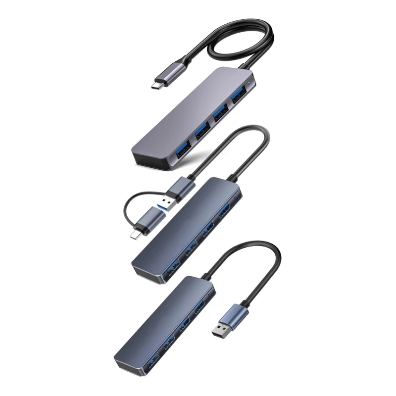 Конвертер шнура питания USB C/USB-штекера в 4 USB-штекера
