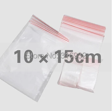 Прозрачные самоуплотняющиеся пластиковые пакеты с застежкой-молнией 10 *15 см, пакеты для упаковки пищевых продуктов, 100 шт./лот