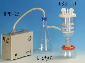 Твердофазный экстрактор с безмасляным вакуумным насосом HSE-12D /HPD-25