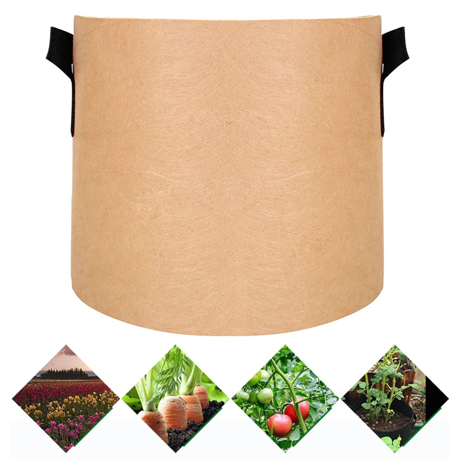 Нетканый Мешок Для Выращивания Овощей Цветочный Горшок Сверхмощный Посадочный Контейнер Дышащие Многоразовые Садовые Инструменты