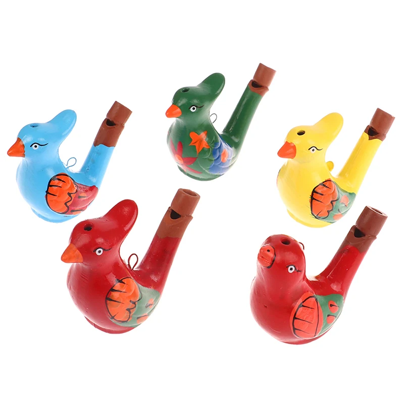 Цветной рисунок, свисток с водяной птицей для детей раннего возраста, развивающая детская игрушка, Музыкальный инструмент, Музыкальная игрушка для купания