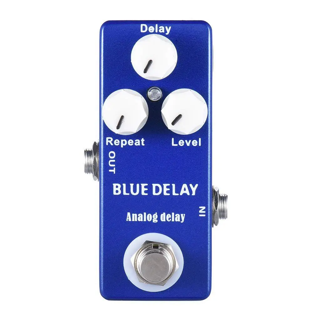 Mosky Deep Blue, педаль эффектов мини-гитары с задержкой, True Bypass